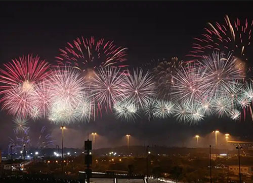 青田县焰火晚会